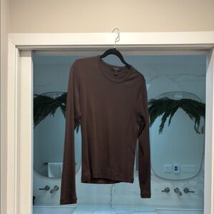 Brown Long Sleeve Top